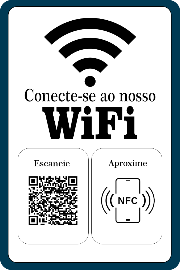 Display Acrílico Wi-Fi NFC Alphanine - Conexão Fácil
